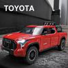 Новая симуляция 1:24 масштаба Toyota TRD Pro Off Road Car Модель Металлический литой пикап Игрушки Транспортные средства для детей Мальчики Звук и свет