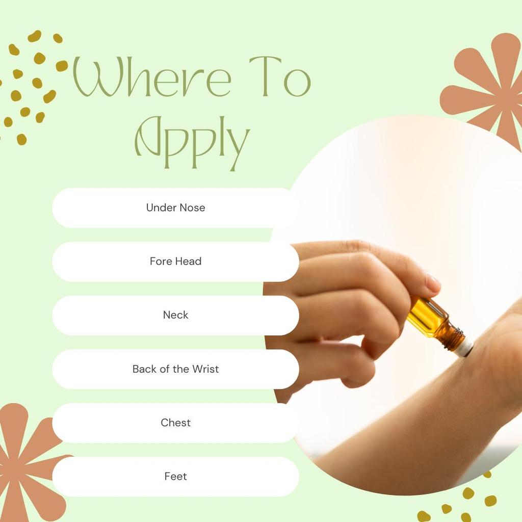 Heroot Ароматическая смесь эфирных масел роллер | Мята перечная, Кардамон и Имбирь