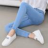 Spring, Summer, Autumn and Winter Season High-waisted Versatile Jeans Women's Thin Small Feet Elastic Trousers Girls Pencil Trousers Fashionable