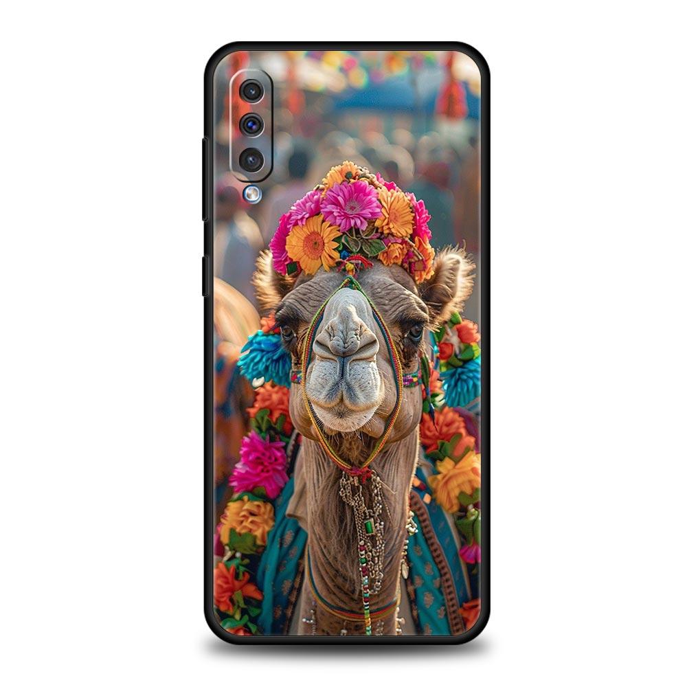 Animal Camel Phone Case for Samsung Galaxy A56 A54 A42 A36 A34 A26 A24 A16 A14 A12 A06 A50 A52 A10 5G Soft TPU Shell Fundas Bags