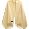 ABRAHAM MOON Merino Wool Shawl 70cm - Sand