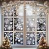 Bohemian Style Snowflake Window Stickers - Reusable Static PVC Christmas and Winter Decorative Stickers
