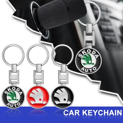 Брелок для ключей автомобиля Эмблема автомобиля Подарок с кольцом для ключей Автоаксессуары для SCALA Superb Octavia 2 3 A4 A5 Fabia Kamiq Kapoq Kodiaq Rapid