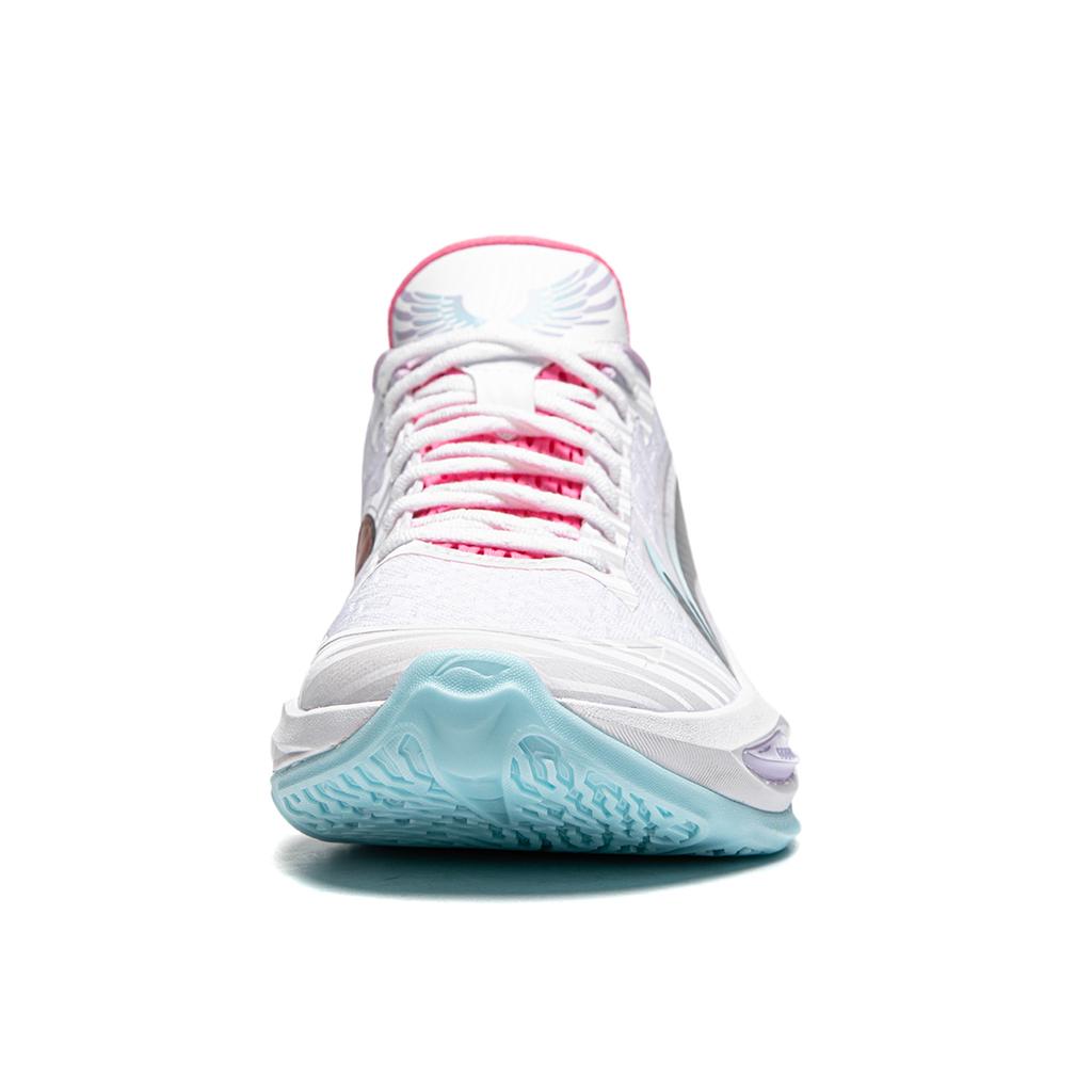 Li-Ning Суперлегкие 2024 Color Cloud Shock Absorbing Non-Slip легкие низкие баскетбольные кроссовки Rebound мужские кроссовки Standard-White ABAU011-4