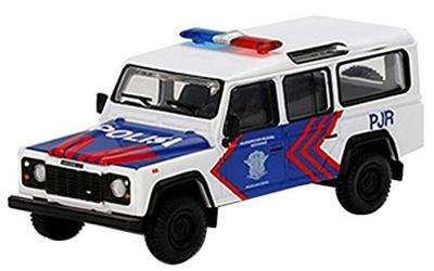 TrueScale Miniatures MINI GT 164 Land Rover Defender 110 Korlantas Индонезийская национальная дорожная полиция (Правый руль) Эксклюзивно для Индонезии Готово