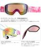 VAXPOT Snowboarding and Skiing Goggles UV Spherical WHT Women's (Double Lens, Protection, Anti-Fog, Lens, All-Weather) VA-3615