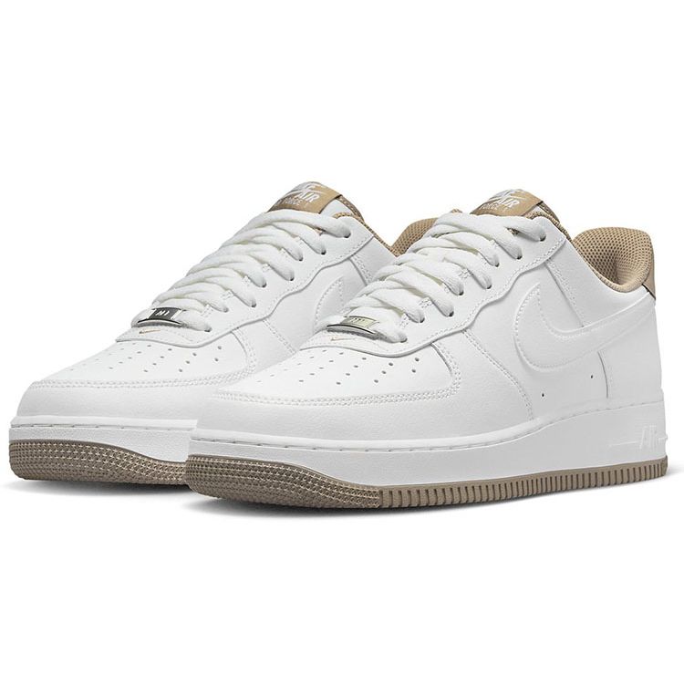 Nike Air Force 1 07 LV8 Белые серо-коричневые мужские кроссовки DR9867-100