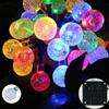 Solar String Lichter Im Freien Kristall Fee Licht Chritmas Girlande 8 Modi Wasserdicht Terrasse Licht Für Garten Party Decor