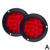16 LED Tail Light 4" Round Red Stop Brake Turn Trailer Light for RV Truck Universal Car Signal Brake Rear Warning Taillight R9G3
