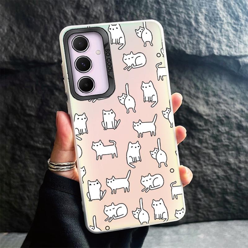 Чехол для телефона Samsung S24 Ultra S23 Plus S22 S21 S20 FE A55 A54 A53 A35 A34 A32 A25 A24 A15 A14 A13 5G противоударный бампер градиентный чехол Aurora