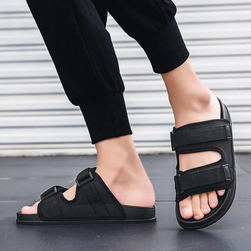 Летние тапочки мужские модные сандалии для мужчин на открытом воздухе в помещении легкие сетчатые туфли дышащие горячая распродажа новые повседневные мужские