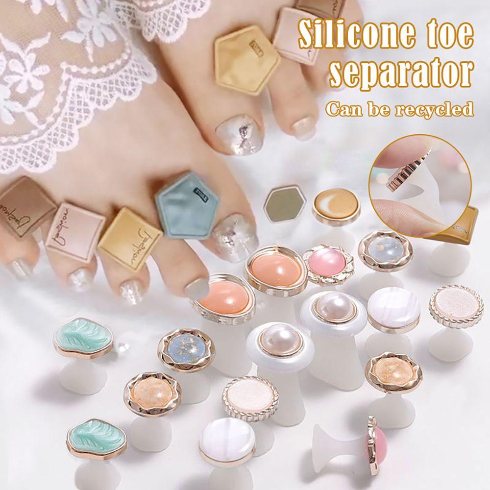 Design Silicone Manicure DIY Toe Separator Nail Art Tool Toe Spacers Dividers Foot Finger Divider