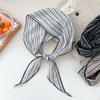 Sweet Snow Flower Scarves Korean Style Cotton Linen Headscarf Exquisite Triangle Hijab Scarf  Woman