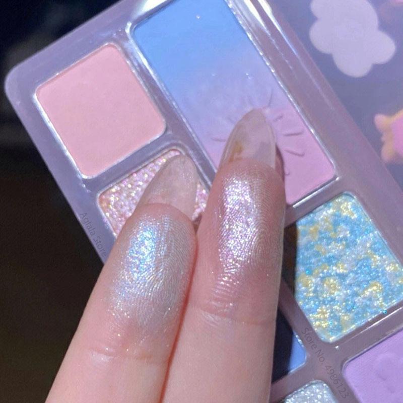 8 цветов палитра теней для век перламутровые матовые розовые фиолетовые синие тени для век блестящие долговечные натуральные тени для век косметика для макияжа глаз