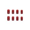 24pcs/set Quick Nails Red Fake Nails Solid Color Manicure Waterproof Wearable Nail Stickers