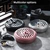Многоцелевой портативный металлический держатель для спиралей от комаров, подставка из сандалового дерева с крышкой, поднос-пепельница для дома, отеля, кемпинга