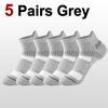 5/10 Pairs Men Sports Ankle Socks Sweat Absorbing Breathable Comfortable Very Suitable Basketball Running Outdoor Leisure Socks