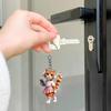 Yousheng Cat Car Rearview Mirror Hanging Ornament Acrylic Material Bright Color Keychain Pendant Christmas Tree Ornament