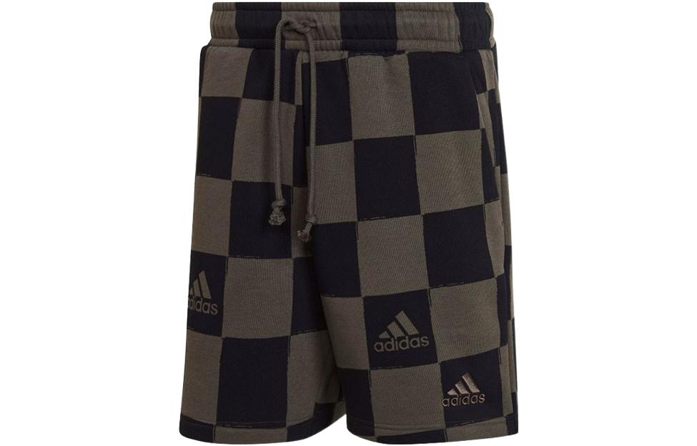 adidas Повседневные шорты унисекс коричневые черные HU0299