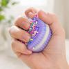 Soft Squeeze Stress Relief Toy Cookie Shape with Sprinkle Design Slow Rising PU Foam Sensory Fidget Toy for Stress and Anxiety Relief