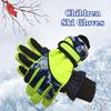 Children Cartoon Full Finger Windproof Ski Mittens Skiing Gloves Snowboarding Skiing Accessories