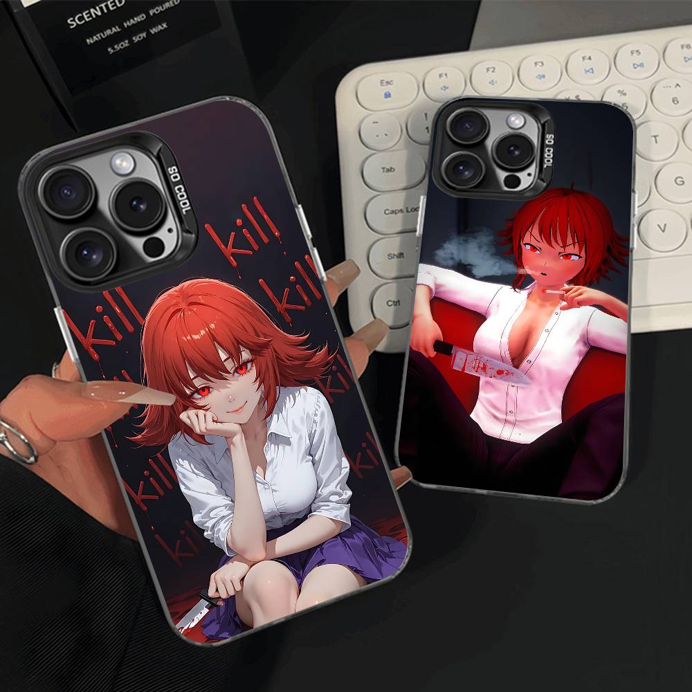S-Saiko no S-Sutoka Phone Case For iPhone 15,16,12,14,13,17,11,E,Pro,Max,Plus,Air,Mini Black TPU Cover