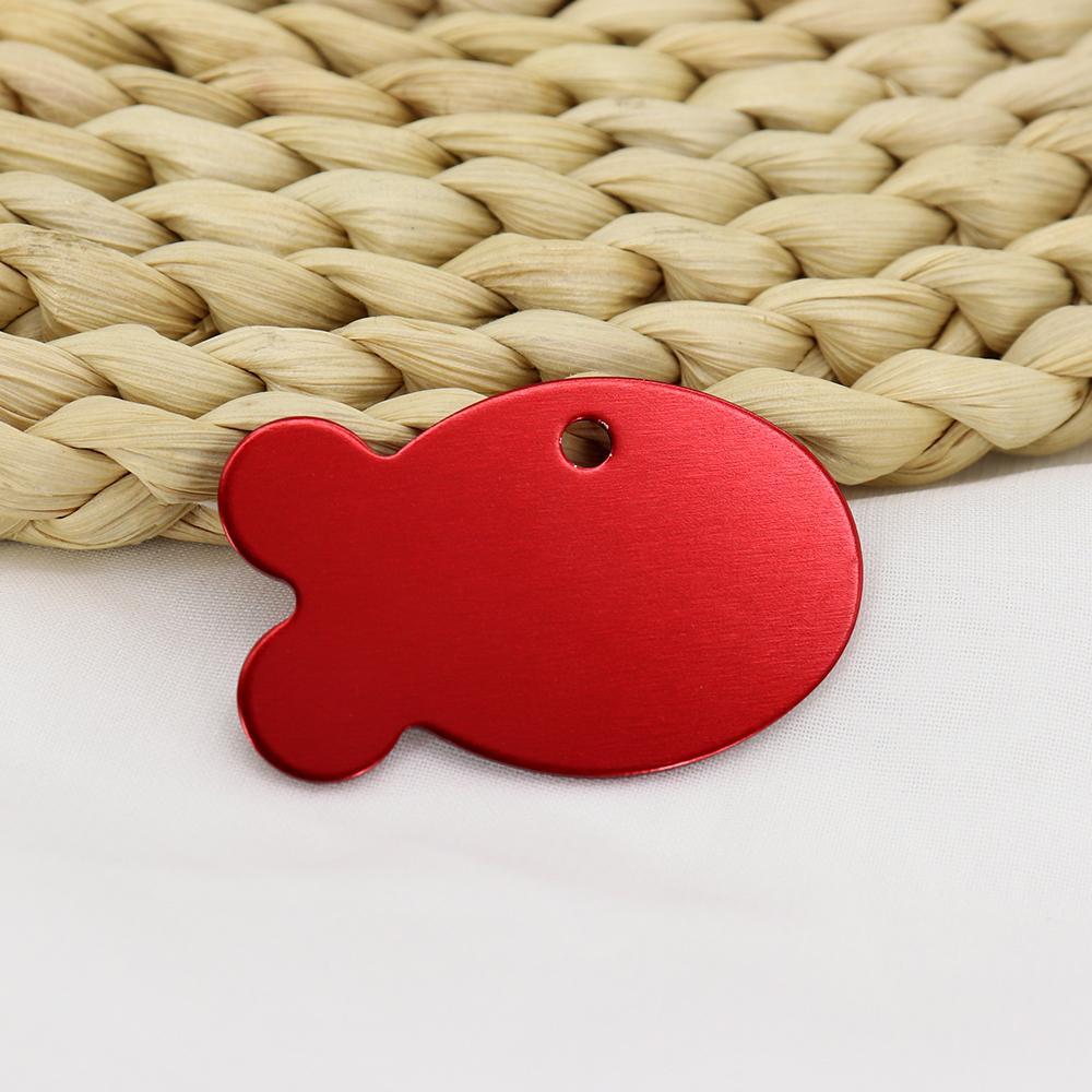 20 шт. оптовая продажа идентификационных жетонов для собак и кошек, персонализированные идентификационные жетоны для домашних животных из сплава с изображением рыб, жетоны для имен щенков и котят, аксессуары, индивидуальные для собак и кошек