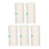 5 Rolls Adhesive Thermal Paper 2.2in Long 1in Wide Printing Transparent Thermal Sticker Paper for Ph
