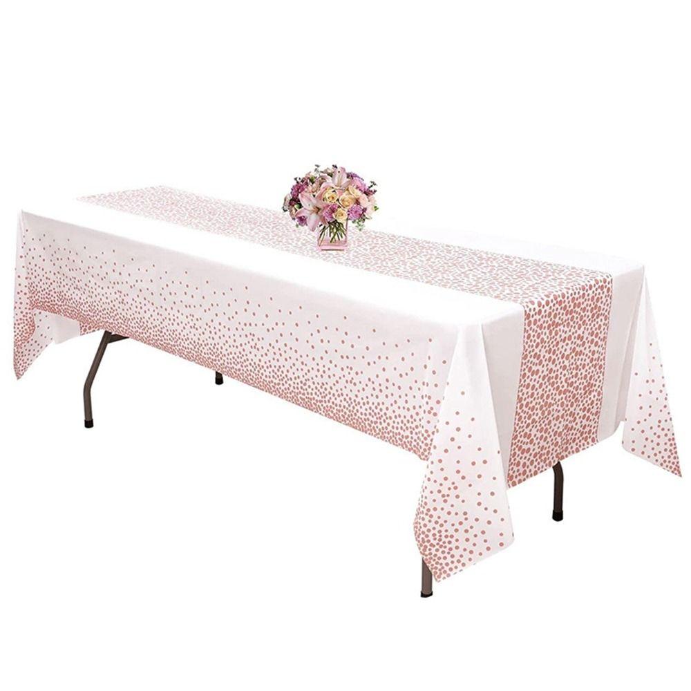 Plastic Disposable Table Decor for Party Tablecover Picnic Cloth Tablecloth Table Runner