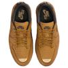 Air Jordan 1 Low Brooklyn Wheat Women Sneakers Brown Team-Red Metallic-Gold HF3184-700