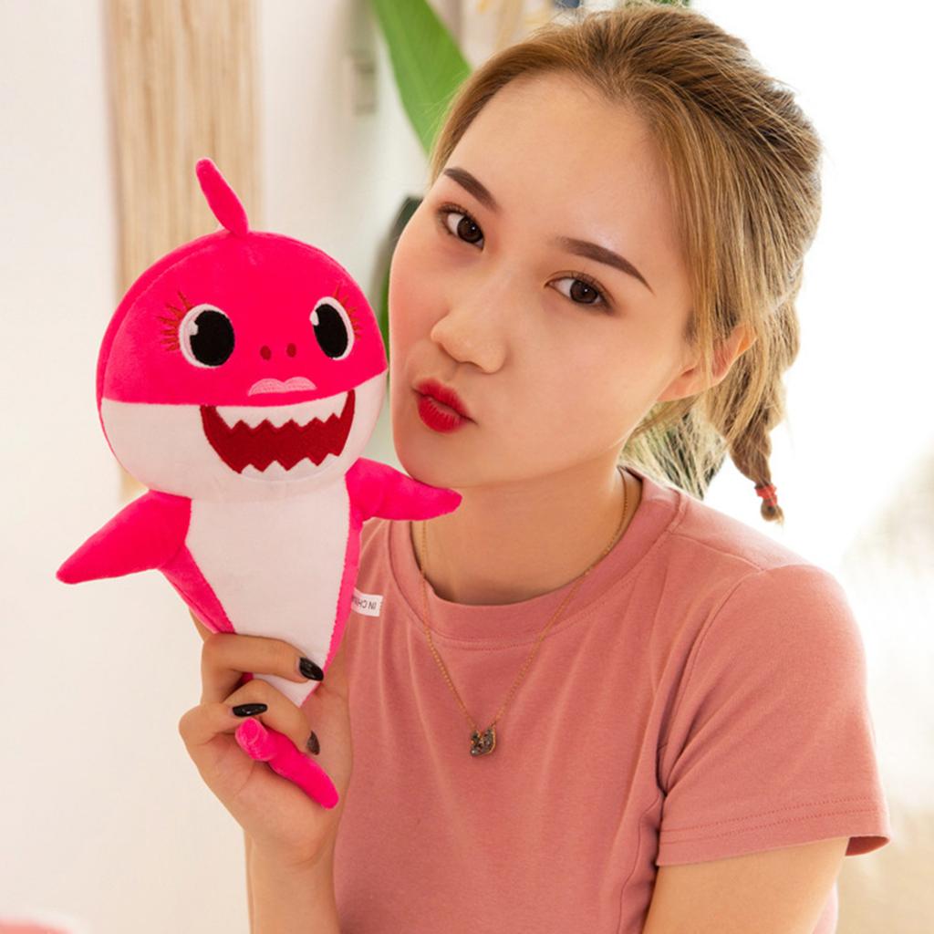 Singing Shark Luminous Shark Baby Children Plush Toys Animal Shark Toy