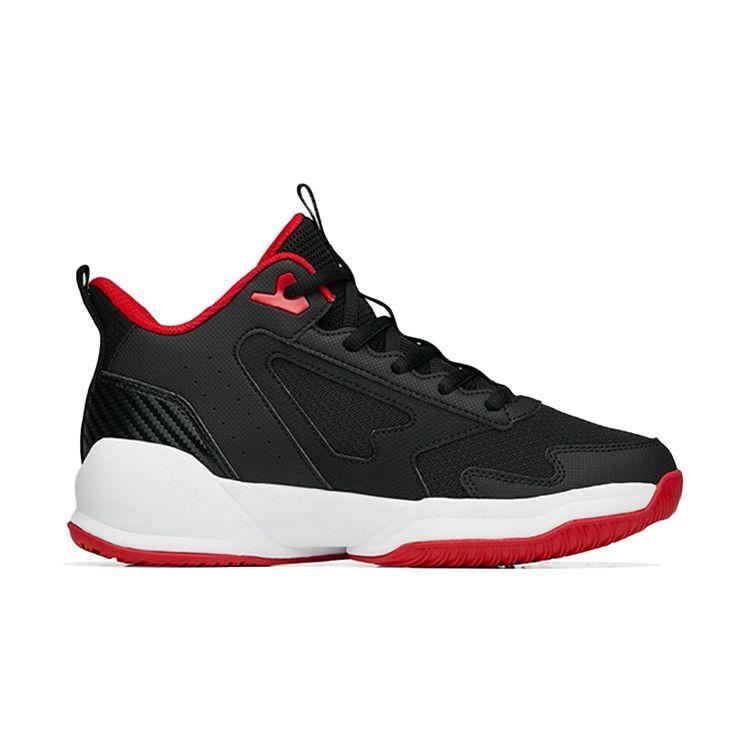 Anta Cement Nemesis Breathable Performance Basketball Shoes Kids Sneakers Black Red A312231111-3