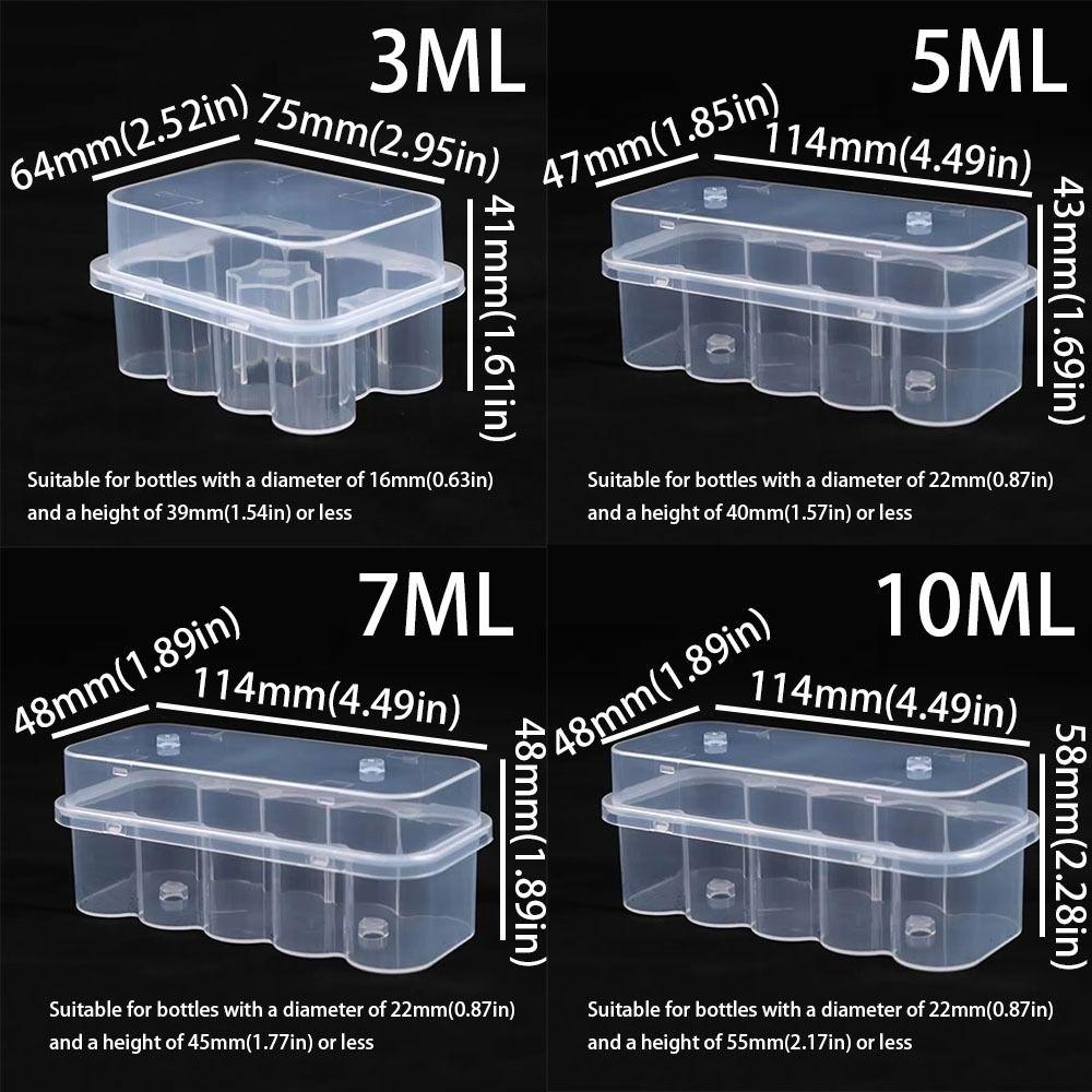 Transparent Insulin Vial Storage Case 3/5/7/10 ML Pill Vial Cooling Case Pill Organizer