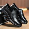 Новая весенне-летняя деловая формальная одежда, повседневная мужская кожаная обувь на одну ногу, легкая обувь для папы, модная мужская обувь