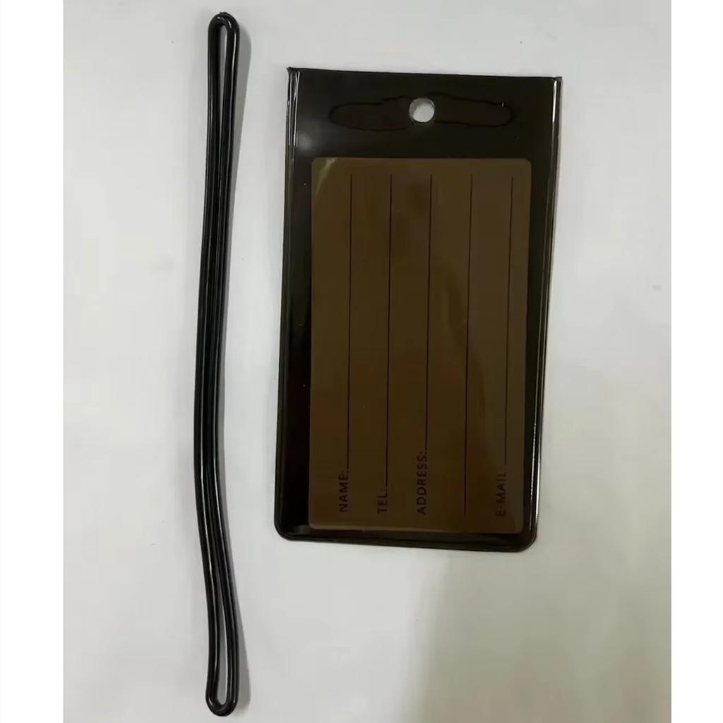 Бирка для багажа Радуга Красочные Гибкие Чемоданы Бирка Водонепроницаемый Имя ID Этикетки Идентификатор Багажа Прозрачный Для Путешествий