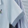 Sibashi Women's Embroidered Polo Knit T-Shirt