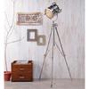 Studio Search Light Designer Floor Lamp Nautical Chrome Searchlight With Tripod Stand