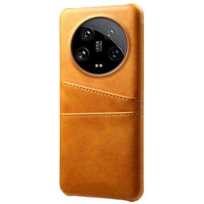 Для Xiaomi 14 Ultra мобильный телефон чехол PU кожаный чехол PC с покрытием с 2 слотами для карт