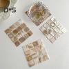 Natural Shell Square Coaster Mosaic Heat Insulation Home Decoration Placemats Photography Props Mats for Family Dining Table Coffee Shop