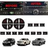 AC Dash Accents Button Sticker Repair Kit for Fixing Ruined Faded A/C Control Buttons - Decal Replacement Fits Select 07-15 GM Vehicles - Car SUV