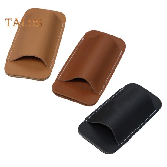Belt Knife Sheath Faux Leather Pocket Folding Knives Holster Horizontal Knife Pouch Multitool Case for Men Hiking Fishing Camping