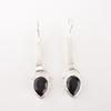 Драгоценный камень Черный Оникс Ювелирные изделия из серебра 925 пробы Ручная работа Богемные серьги 2,3" EE-166-18