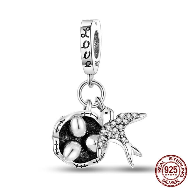 Новые подвески-замки и ключи из стерлингового серебра 925 пробы, подходят для браслета 925 пробы, для женщин, изящные ювелирные изделия своими руками, подарок