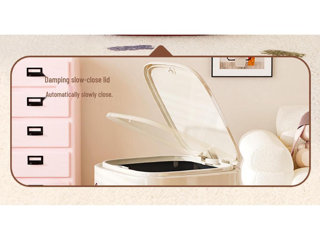 Wheeled Flip-Top Trash Can: Large Capacity for Living Room