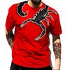 Popular Hip Hop Cool Scorpion 3D Printed Pattern Men's Street Casual T-shirt