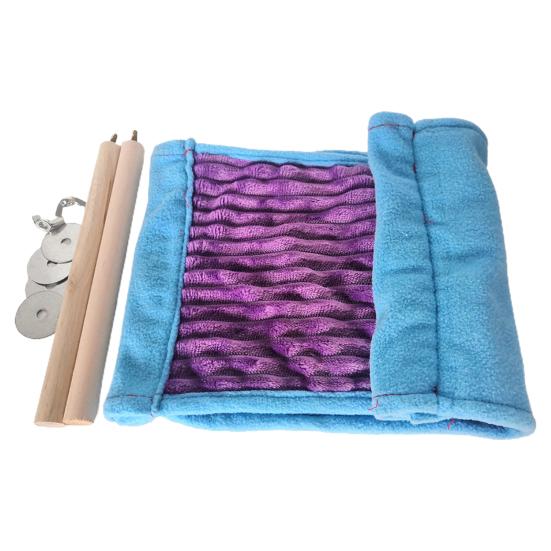 Гамак для хомяка, двухслойный, подвесной, устойчивый к укусам, удобный, мягкий на ощупь, сохраняет тепло, большое пространство