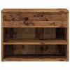 Shoe Bench with Rustic Wood Look 60 x 30 x 45 cm Engineered Wood
