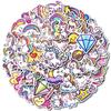 50 Cute Unicorn Series Pp Waterproof Graffiti Decorative Stickers Children'S Cartoon Stickers