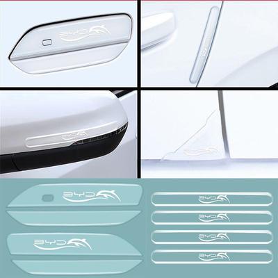 Защитная пленка от царапин и декоративная наклейка на дверную ручку BYD Dolphin 2023