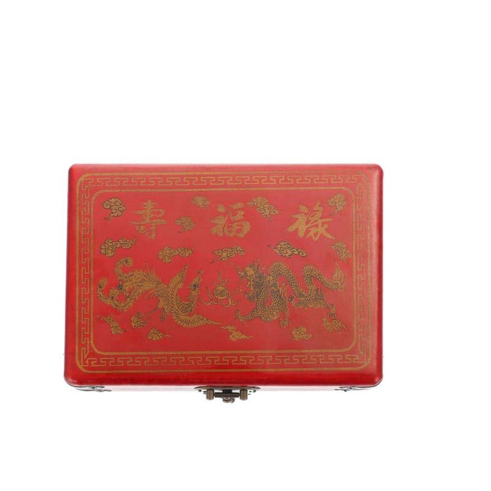 Игры Настольная игра Маджонг Настольная игра Мини-набор маджонга Китайский маджонг Игра Китайский антикварный маджонг